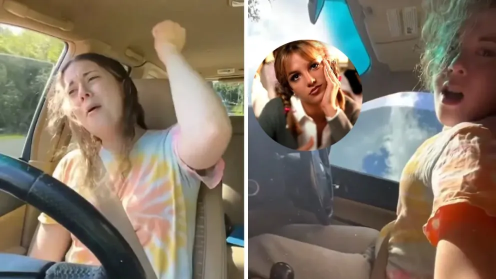 Estados Unidos: volcó su auto mientras se grababa cantando “Baby One More Time”
