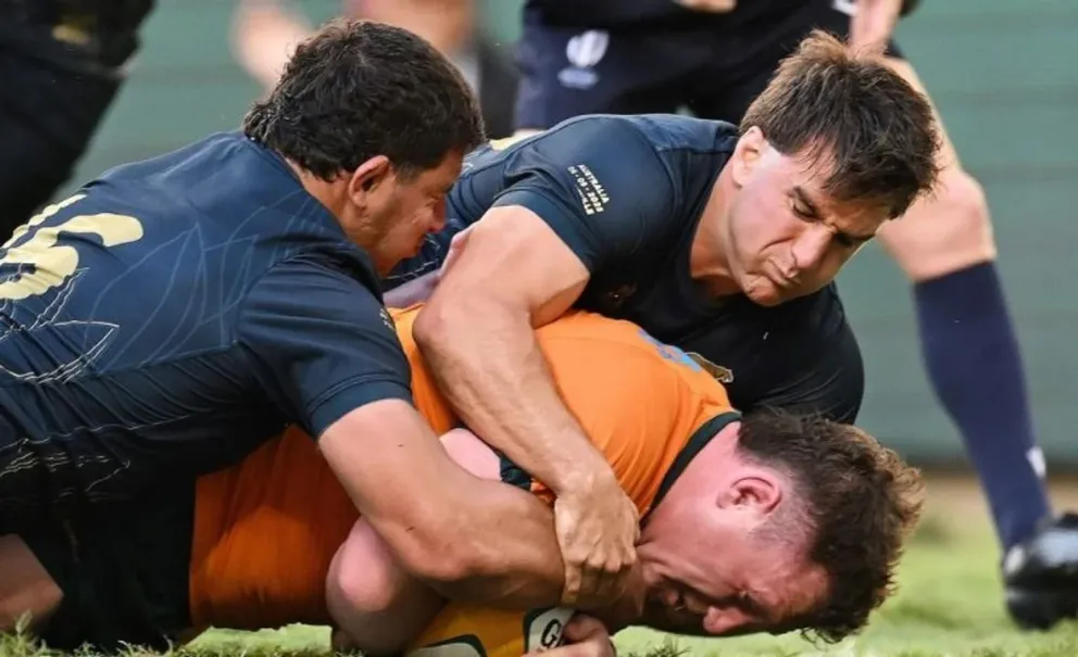 Los Pumas perdieron por un try en la última jugada del partido.