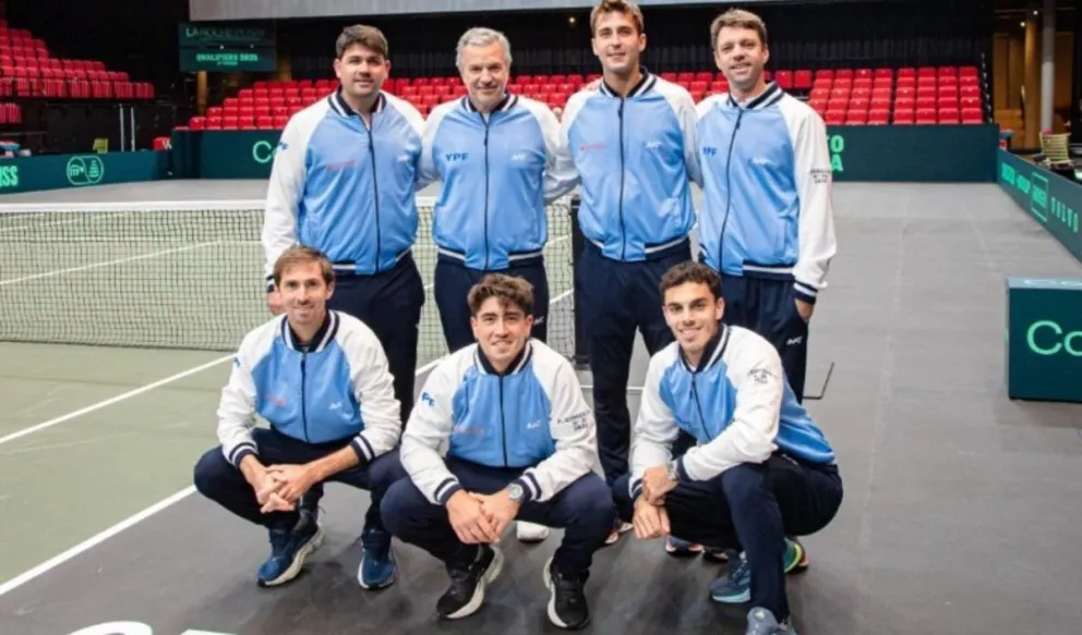 Argentina vs. Países Bajos por la Copa Davis.