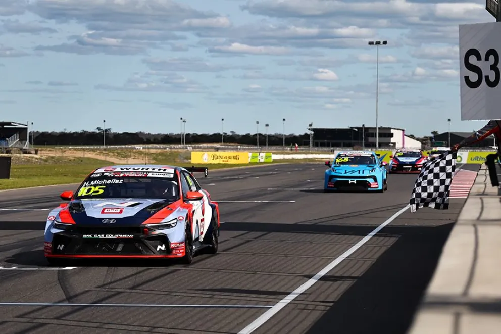 Norbert Michelisz (BRC Squadra Corse, Hyundai Elantra N) fue el ganador de la primera final en Australia. (Foto: Prensa Fiat World Tour)