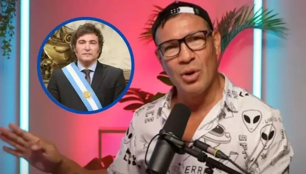 El exboxeador defendió al Presidente en un podcast donde comparó a la oposición con un "marido golpeador" y por otra parte, insultó a un seguidor que lo criticó en redes sociales.