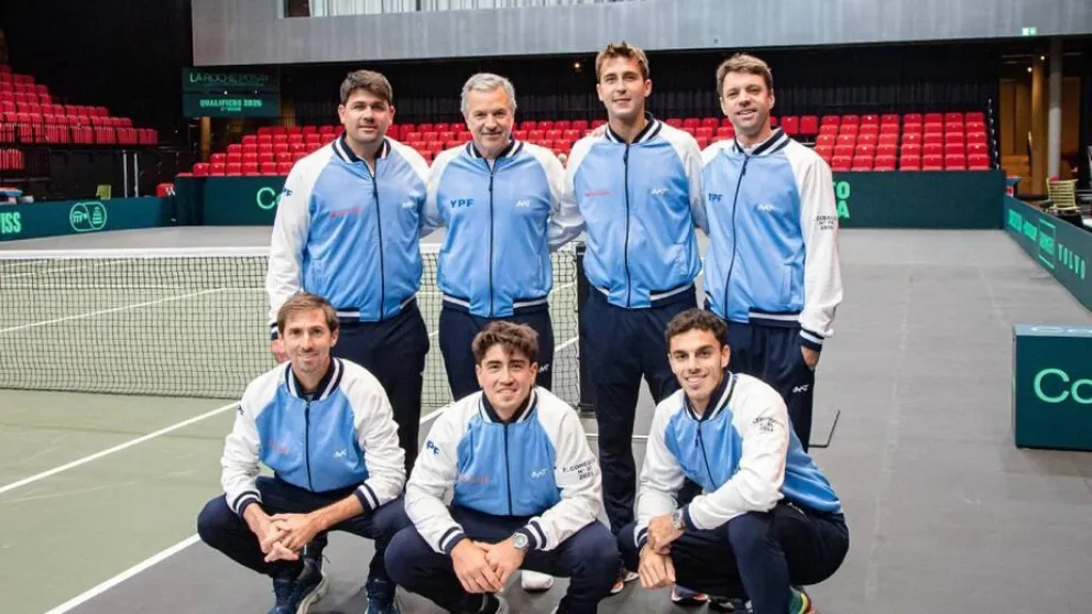El equipo argentino de Copa Davis (AAT).