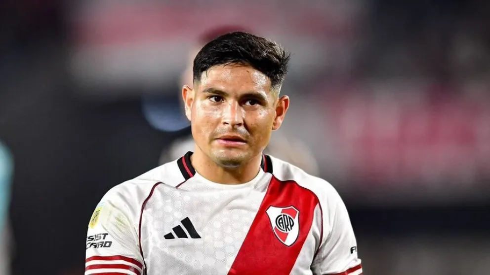 Maxi Salas podrá volver a jugar para River ante Sarmiento.