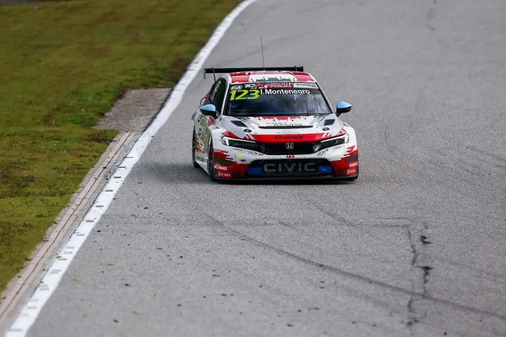 El piloto chubutense Ignacio Montenegro, clasificará con su Honda Civic este viernes a las 22.00 horas en Corea del Sur. Foto: WSC/Jun Qian Motorsport

