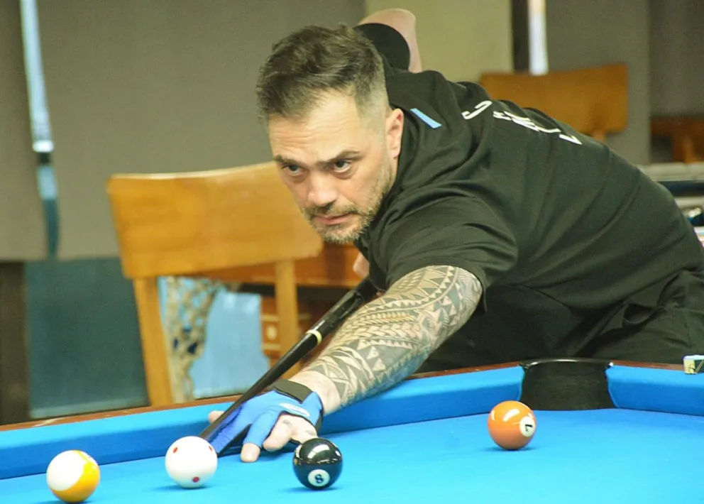 El comodorense Daniel Camil integrante de Comodoro Billar Club clasificó al Gran Prix de Panamá donde espera representar a la Argentina (Foto: Prensa Comodoro Deportes).