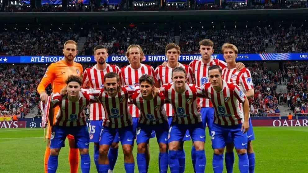 El Atlético de Madrid del "Cholo" Simeone visitará al Arsenal por la fecha tres de la Uefa Champions League. (Prensa Atlético de Madrid).