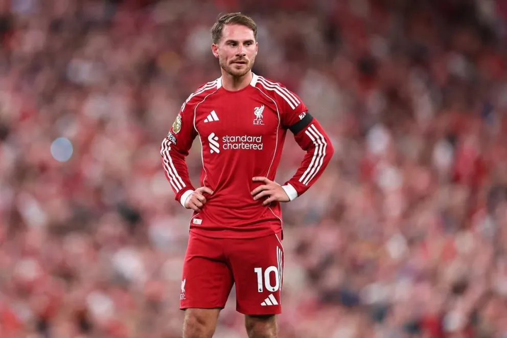 Mac Allister juega en el Liverpool desde el 2023.