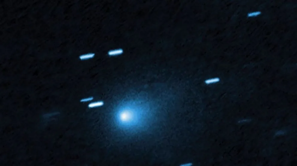 El telescopio espacial Hubble de la NASA captó esta imagen del cometa interestelar 3I/ATLAS el 21 de julio de 2025