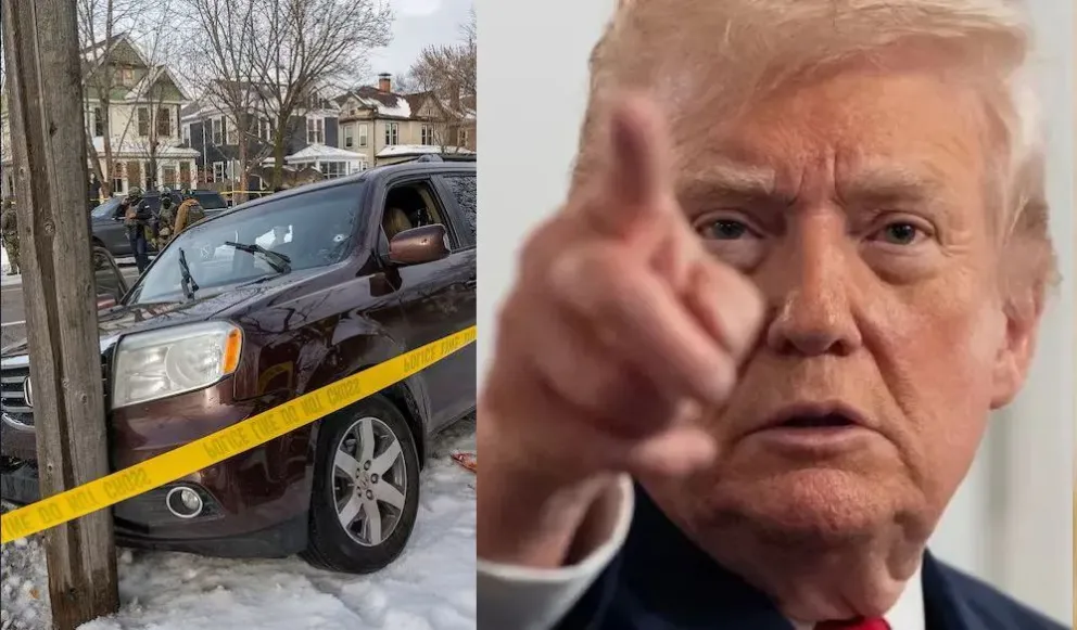 Donald Trump defendió al agente del ICE y culpó a la "izquierda radical" por la muerte de una mujer en Minneapolis, Minnesota.