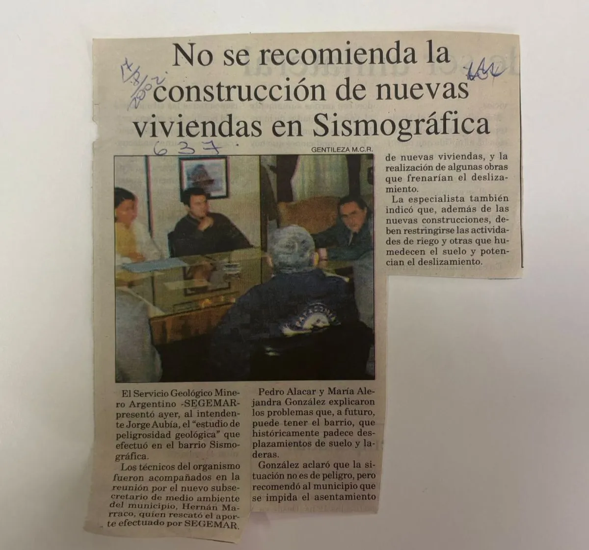 Como hace 24 años: SEGEMAR vuelve a advertir sobre urbanizar Cerro Hermitte
