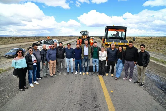 Inició la obra de reparación integral de la Ruta 40 entre Facundo y Los ...