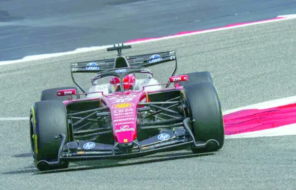 Leclerc, el más rápido en los tests de pretemporada de Baréin