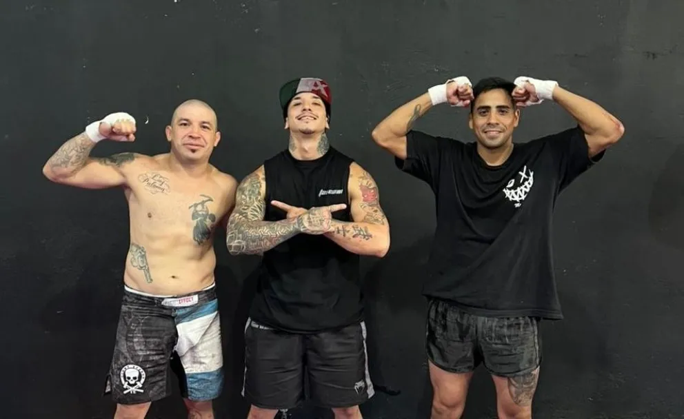 Los profesionales de MMA Facundo "El Salvaje" Puertas y Axel "El Dojo" Hernández pelean el próximo viernes 6 de marzo en el gimnasio Juan Bautista Rocha.