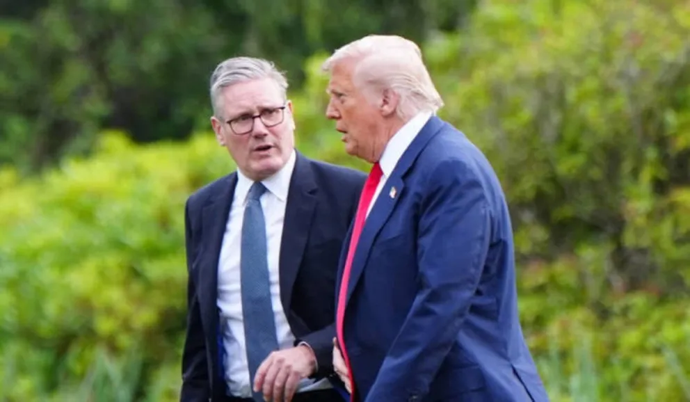  ¡No necesitamos gente que se una a las guerras después de que ya las hayamos ganado!", sentenció Trump a Starmer. 