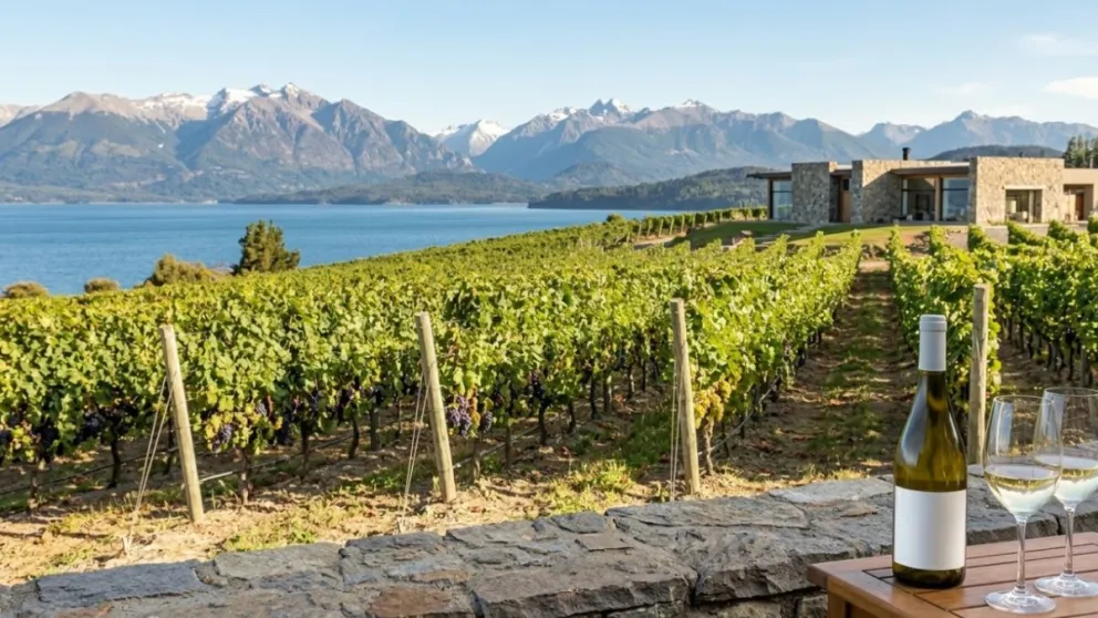 El sector vitivinícola patagónico se consolida con nuevas inversiones / Imagen ilustrativa generada con IA por Crónica