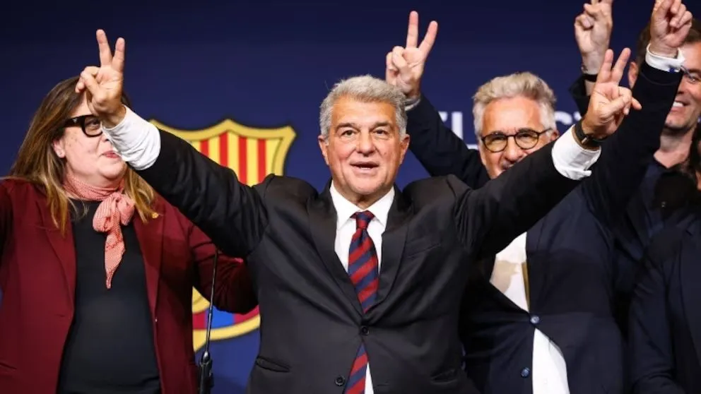 El presidente del FC Barcelona Joan Laporta (REUTERS/Albert Gea).