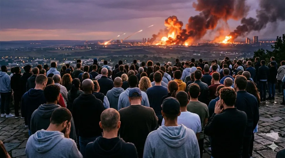 Milei, opinión y guerra // Imagen ilustrativa generada con Inteligencia Artificial (Gemini)