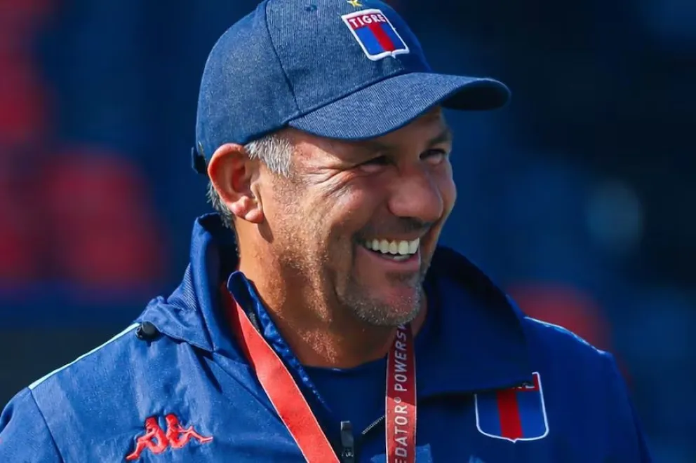 Tigre Diego Dabove, el entrenador de Tigre que quiere seguir peleando arriba. (PRENSA TIGRE).