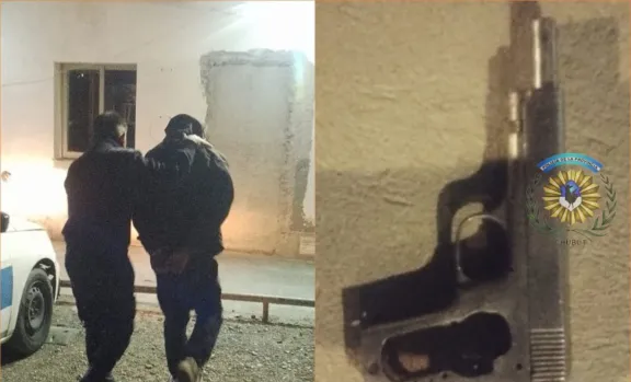 Se fugó y amenazó a un policía con un arma