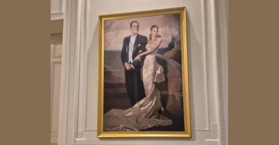El Gobierno retiró el cuadro de Perón y Evita de Casa Rosada