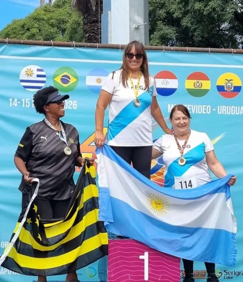 Mercedes Larrauri ganó cinco medallas de oro en Uruguay