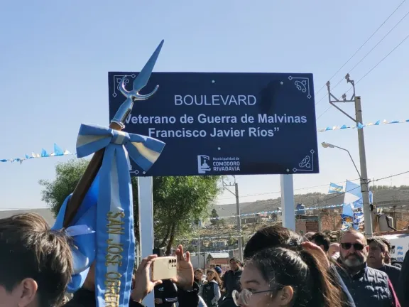 Entre emoción y memoria, un boulevard lleva el nombre de Francisco Javier Ríos