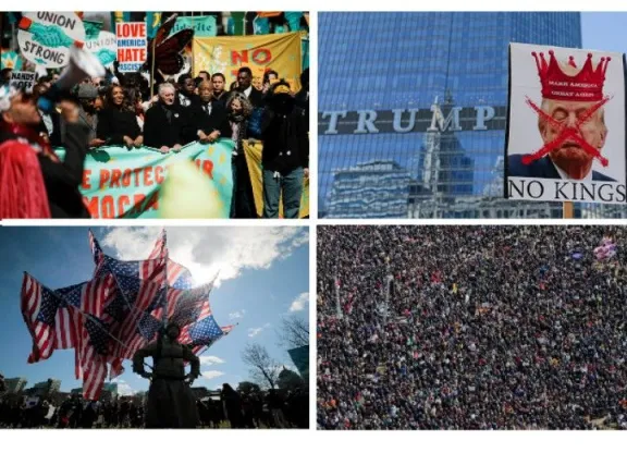 Ocho millones de personas marcharon bajo la consigna No Kings