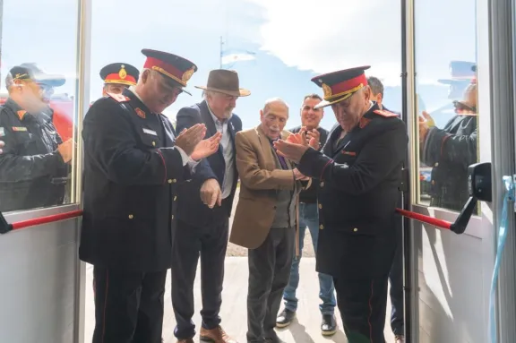 El Destacamento Malvinas Argentinas celebró 38 años con la inauguración de sus nuevas instalaciones