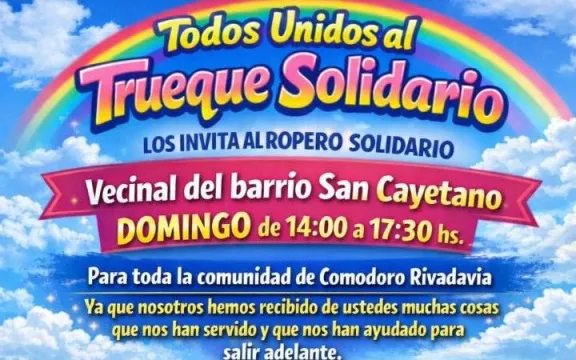 Trueque solidario en el barrio San Cayetano