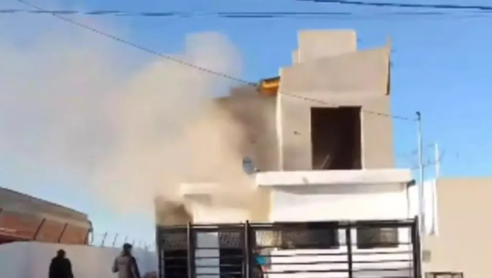No había ocupantes en el domicilio / Fotografía de El Chubut.