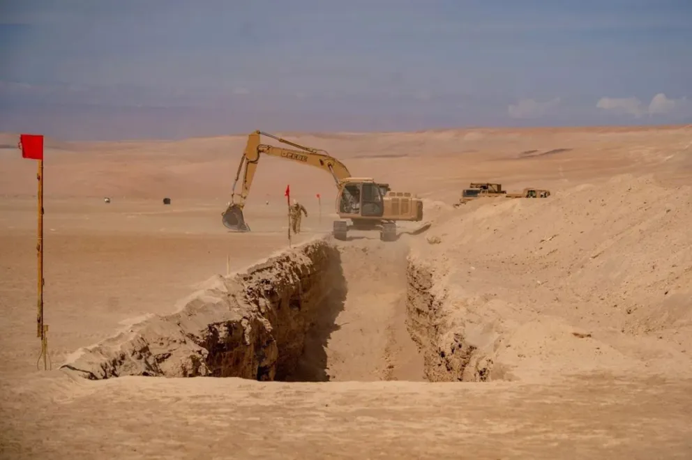 Las obras del “Escudo Fronterizo” en Chile ya presentan un avance del 40 por ciento.