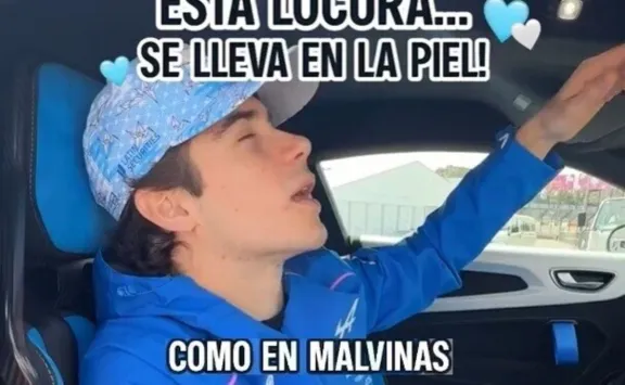 Alpine eliminó una referencia a Malvinas en un video de Colapinto y generó polémica