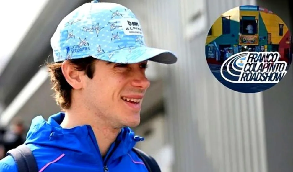 Alpine le hizo un guiño a Boca en la previa de la exhibición de Colapinto en Buenos Aires.