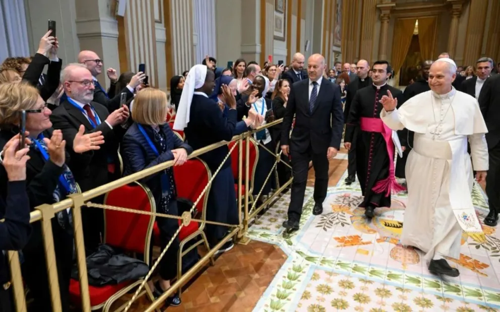 Audiencia de León XIV con los empleados de la Conferencia Episcopal Italiana.