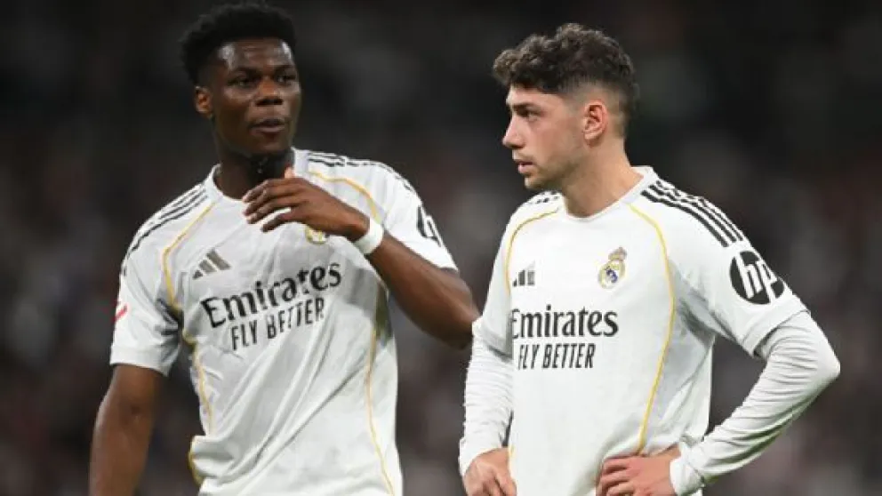 Federico Valverde y Aurélien Tchouaméni protagonizaron un altercado durante un entrenamiento de Real Madrid. Denis Doyle/Getty Images.