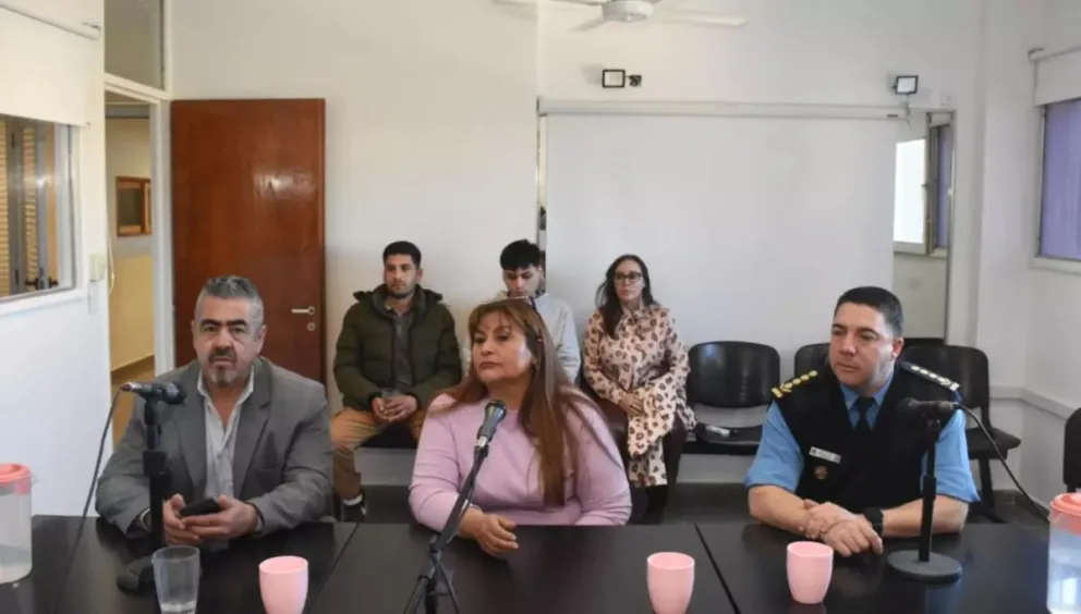 Sonia Manquepán, en una audiencia del 2024, en la que se le otorgó salidas transitorias a Moreira Cironi a un domicilio de Puerto Madryn.