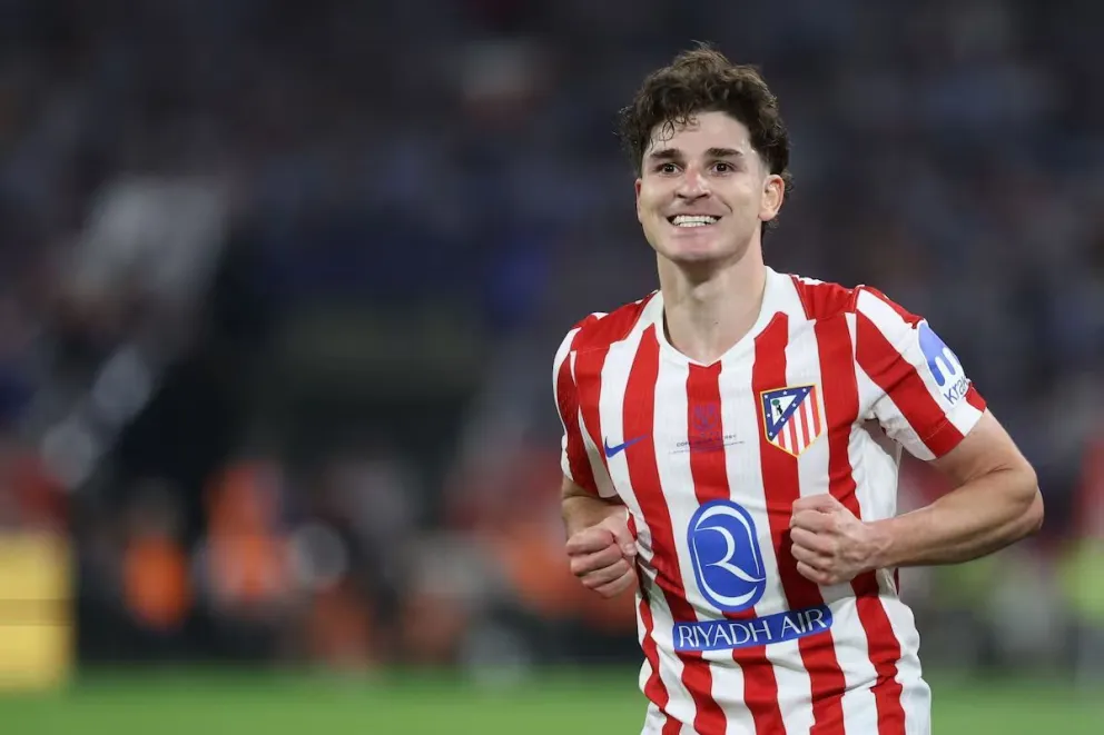 El argentino Julián Alvarez, pretendido por Barcelona y Real Madrid - THOMAS COEX - AFP.