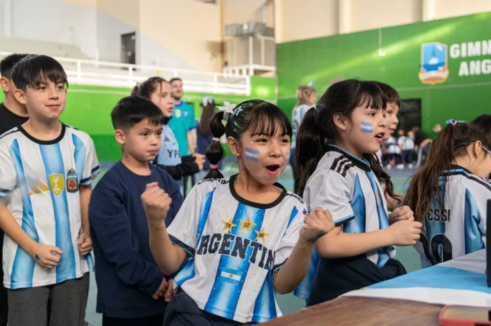La Escuela Municipal celebró los cumpleaños del primer semestre con una temática de la Selección
