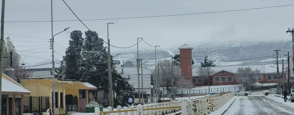 Comodoro en la nevada del año 2024. Gentileza de Pablo Olivi.