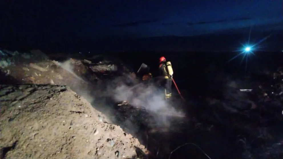 Incendio de residuos en el Girsu de Rawson