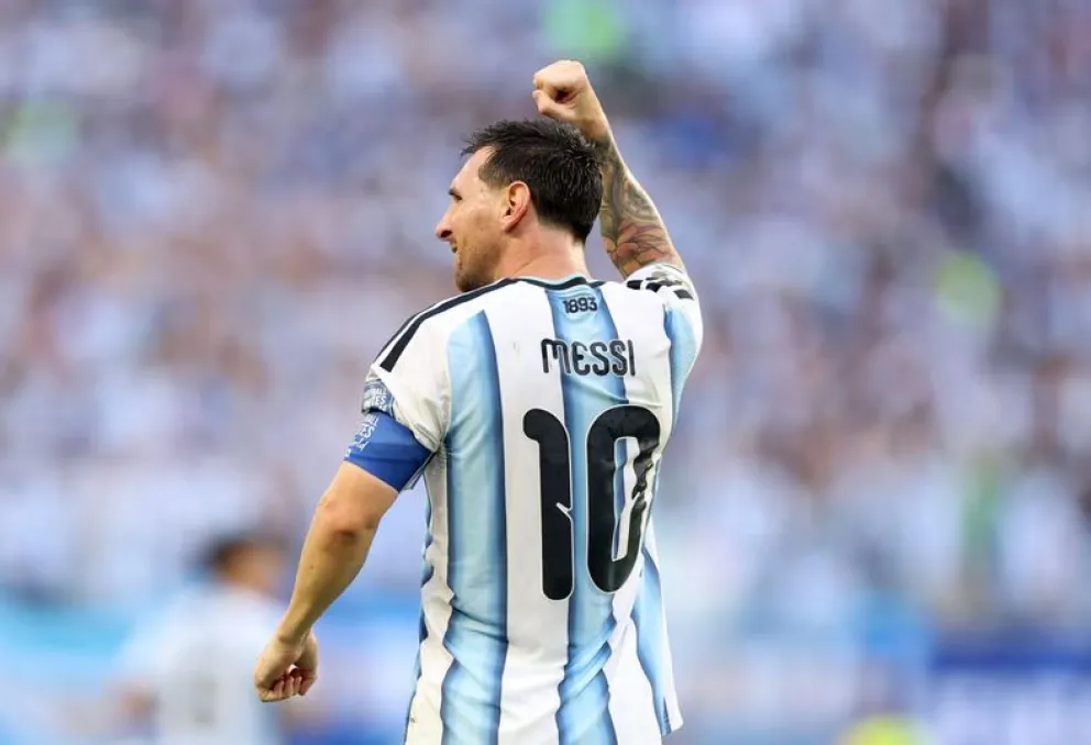 El argentino le anotó a Egipto en la increíble remontada y llegó a ocho goles en la presente edición de la Copa del Mundo.