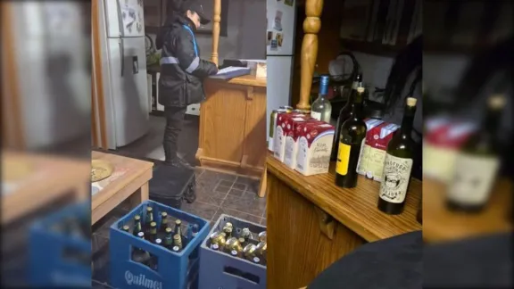 Desbaratan dos búnkeres de venta clandestina de alcohol en el Barrio INTA de Trelew