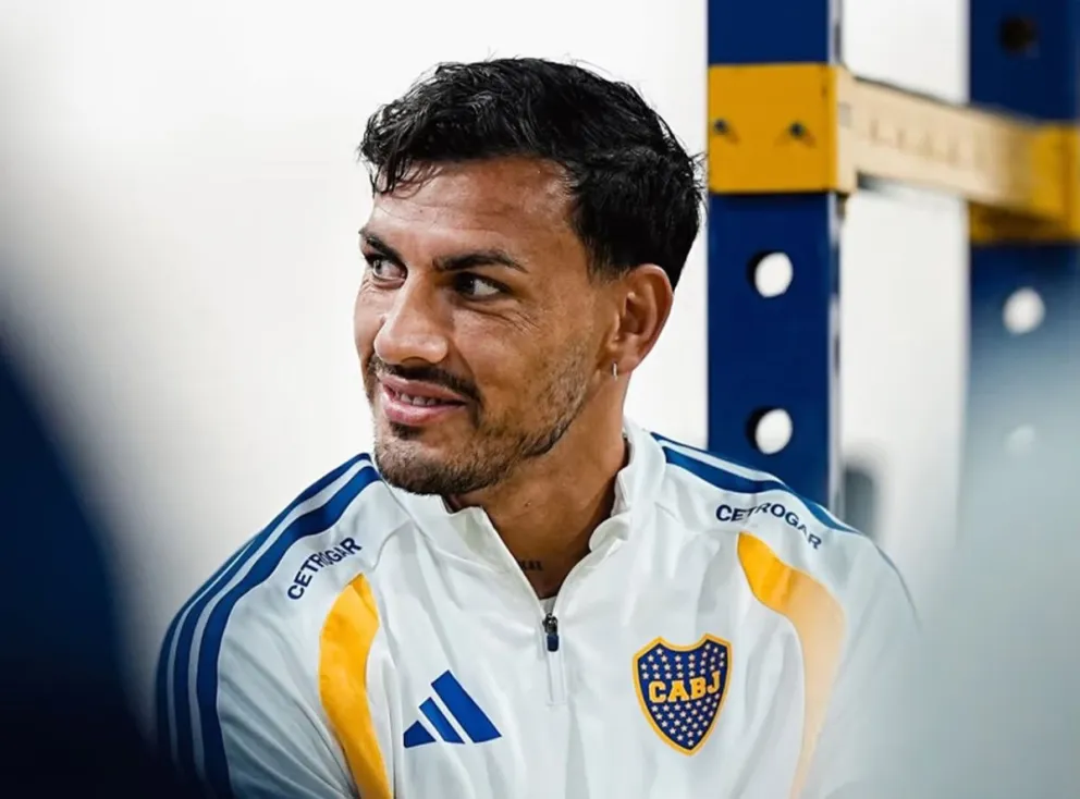 Paredes volvió a entrenar en Boca.