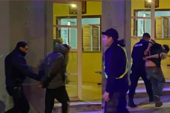 Rompieron el cristal de una camioneta para robar herramientas y los atraparon tras una persecución a pie