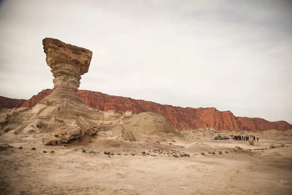Ischigualasto (también llamado Valle de la Luna), en el departamento Valle Fértil, San Juan. 