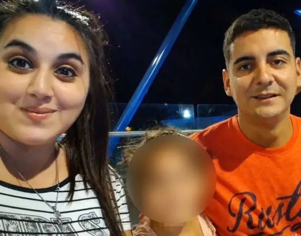 Gemma Álvarez junto a Matías Marin, su expareja y femicida. (Foto: gentileza Diario Popular San Juan).
