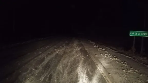 RN40: extrema precaución por nieve y hielo entre Bariloche y El Bolsón