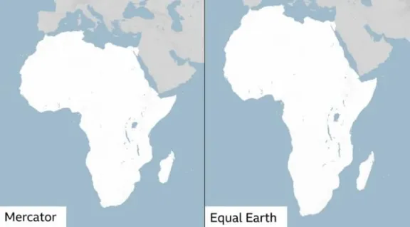 Nuevo mapamundi modifica la representación del tamaño de África