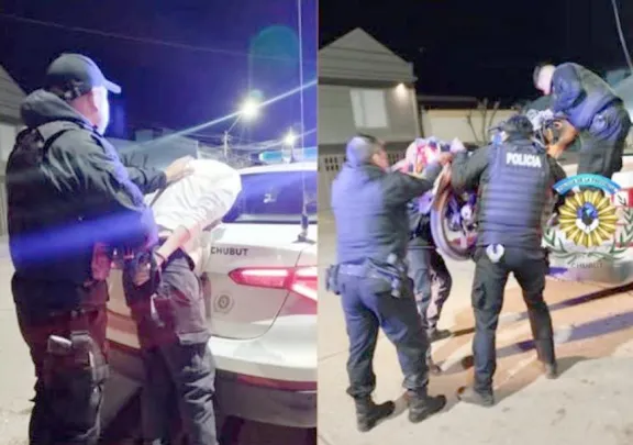 Puerto Madryn: intentó huir en motocicleta, agredió a la policía y terminó detenido