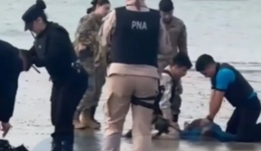 Un operativo de emergencia se desplegó este viernes en la costa de Comodoro Rivadavia tras el rescate de una persona del mar / Foto: ABCDiario